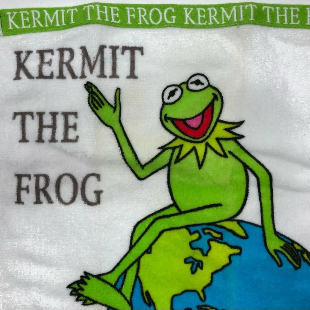 Kermit the Frog Hand Towel - Green and Blue